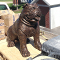 Fine Workmanship Modern Dog Sculpture Bronze Bulldog